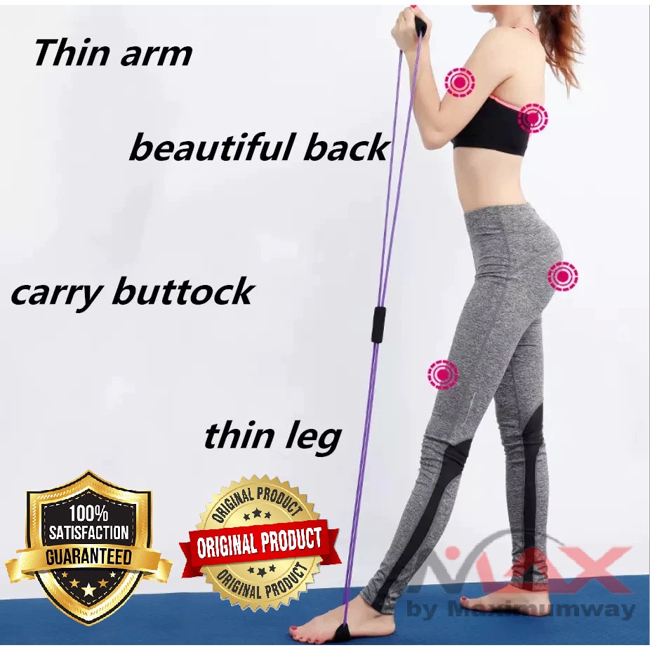 Tali Stretching / pegas fitness / Yoga Fitness Power Resistance - TT007N / fitnes / pitnes / Alat fitness / alat Gym / Olahraga / Olah Raga /  Shaped Resistance Band Home Exercise Muscle Building Pilates Yoga Band, Fat Burning Band Latex Resistance