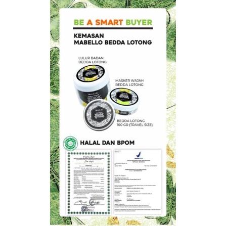 MABELLO BEDDA LOTONG LULUR HITAM BPOM &amp; HALAL MUI 1000% ORIGINAL