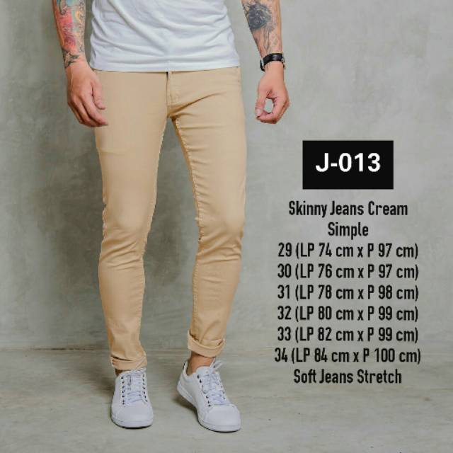 cream skinny jeans