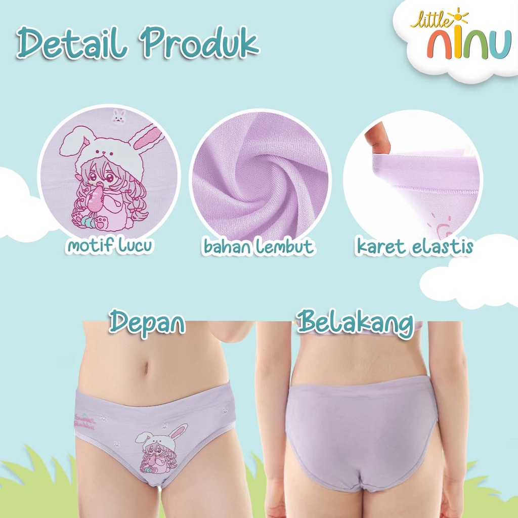 LITTLE NINU CD Celana Dalam Anak Segitiga Karakter 0007