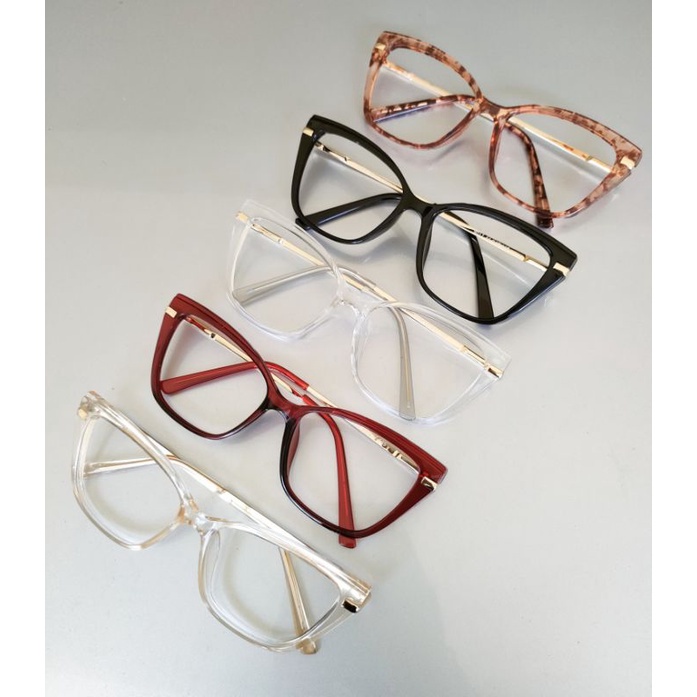 Frame kacamata Cat Eye 9017 | Photocromic | Blueray Minus | bisa request Minus