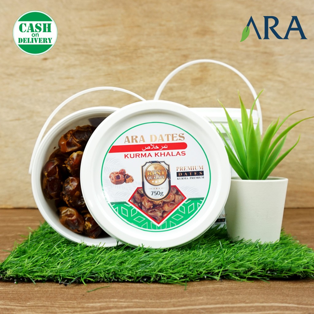 Kurma Khalas 750gr Premium KEMTAN Kemasan Ember