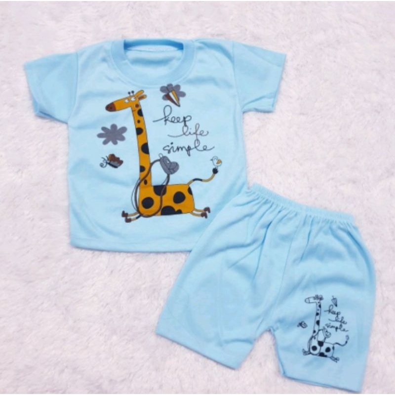 SETELAN BAJU ANAK COWOK BAYI/BABY KEEP LIFE USIA 0-12 BULAN MURAH, LEMBUT, PREMIUM