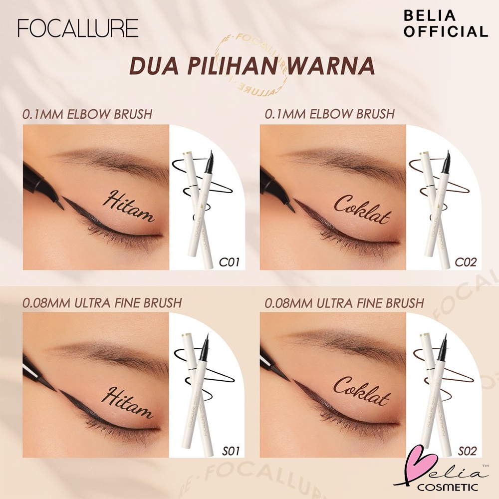 ❤ BELIA ❤ FOCALLURE Lasting Waterproof Liquid Eyeliner FA200 | Eye liner | Waterproof | Kosmetik Mata | BPOM