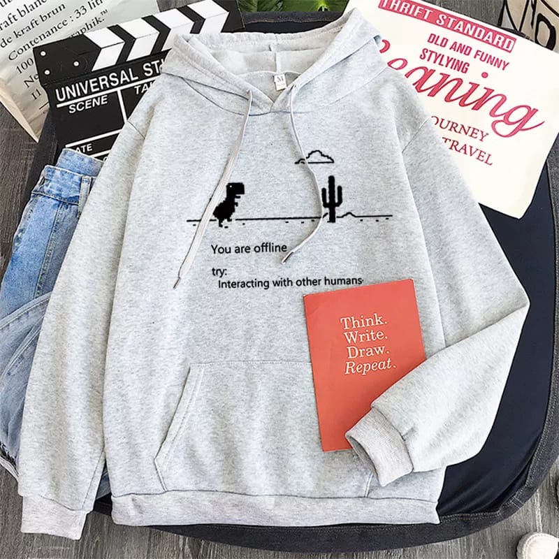 hoodie wanita Offline notice dino korean style hodie sweater cewek terbaru 2021 jaket wanita polos Tebal Murah Terlaris hoodie aesthetic hudie wanita Distro switer keren lilac hoddie remaja suiter cewek jumper suwiter modern