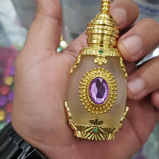 Botol parfum unik kaca mewah roll stik kaca kubah batu