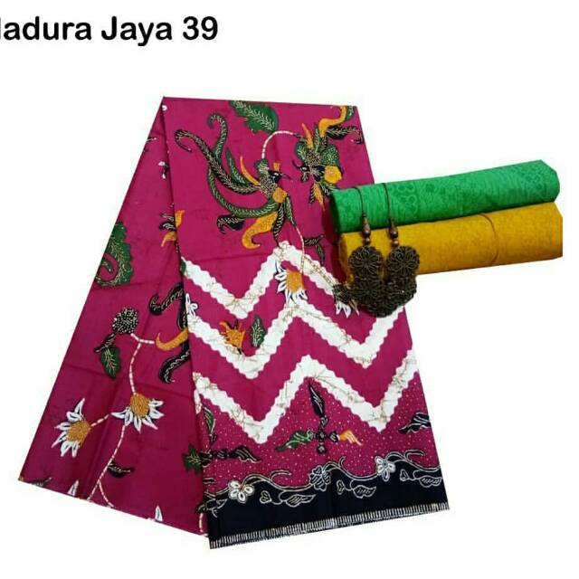 Kain Batik Jarik Kebaya Madura Jaya 39 Pink Unggul Jaya