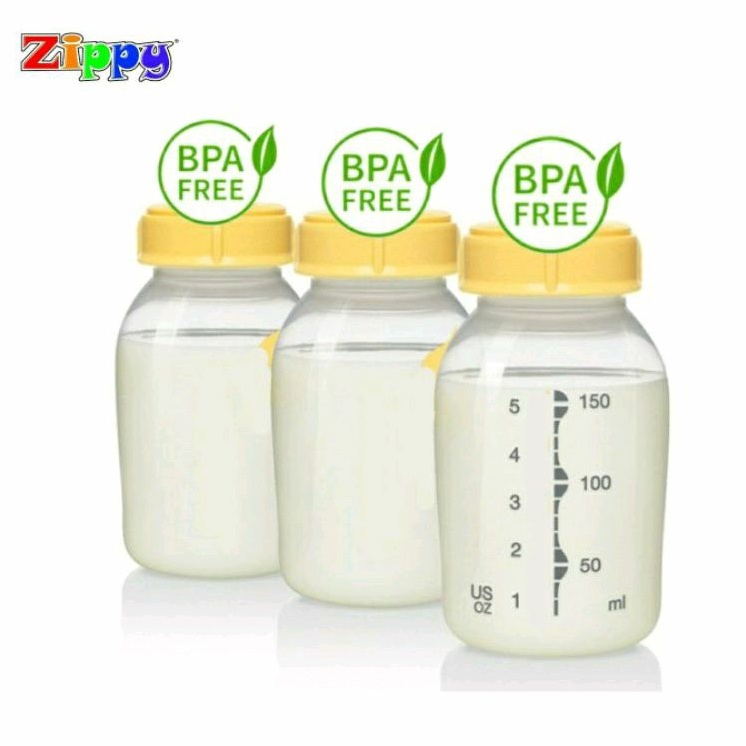 Botol Asi isi 3 Bahan Polypropylene PP 150ml Anti Pecah BPA Free Milk Bottle Storage Botol Penyimpanan Asi