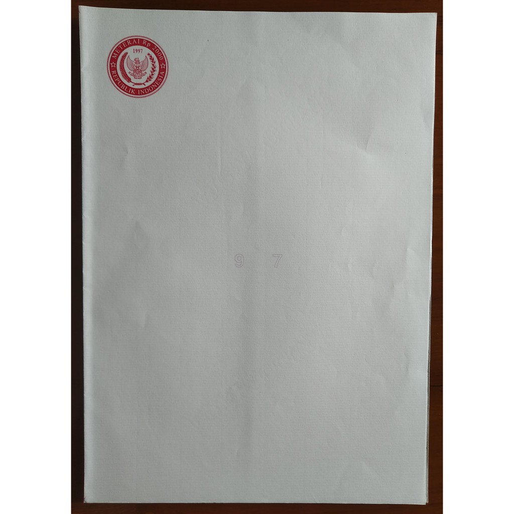 

Kertas Segel 1997 Double