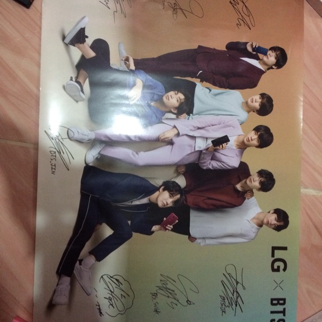 Poster official BTS X LG