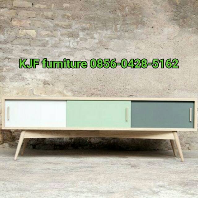 Lemari tv minimalis duco & lemari tv KJF jepara