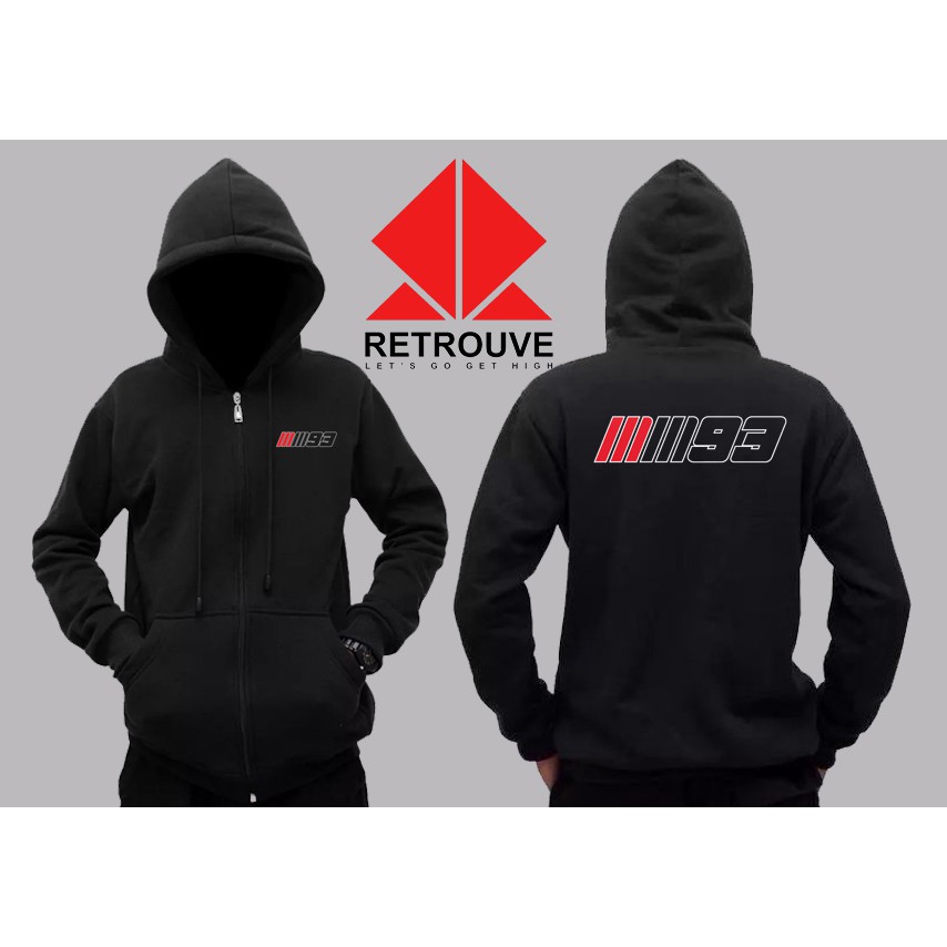 Jaket Sweater Hoodie Zipper Marc Marquez