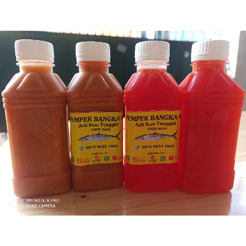 

Kuah / Sambal Tauco ,Cabe Merah, Terasi Bangka - pempek bangka - empek bangka - makanan bangka