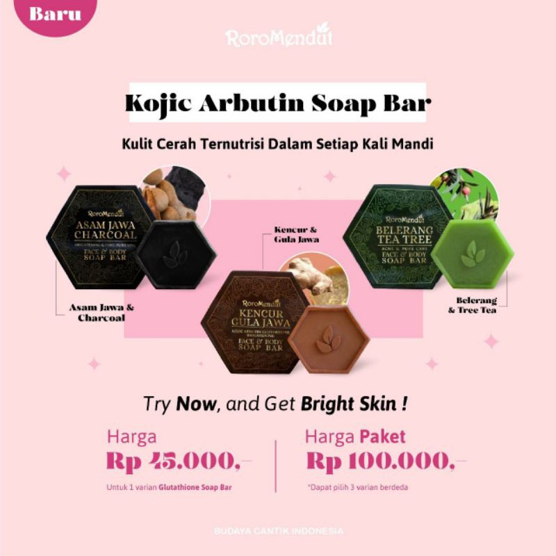 

kojic arbutin soap bar roromendut