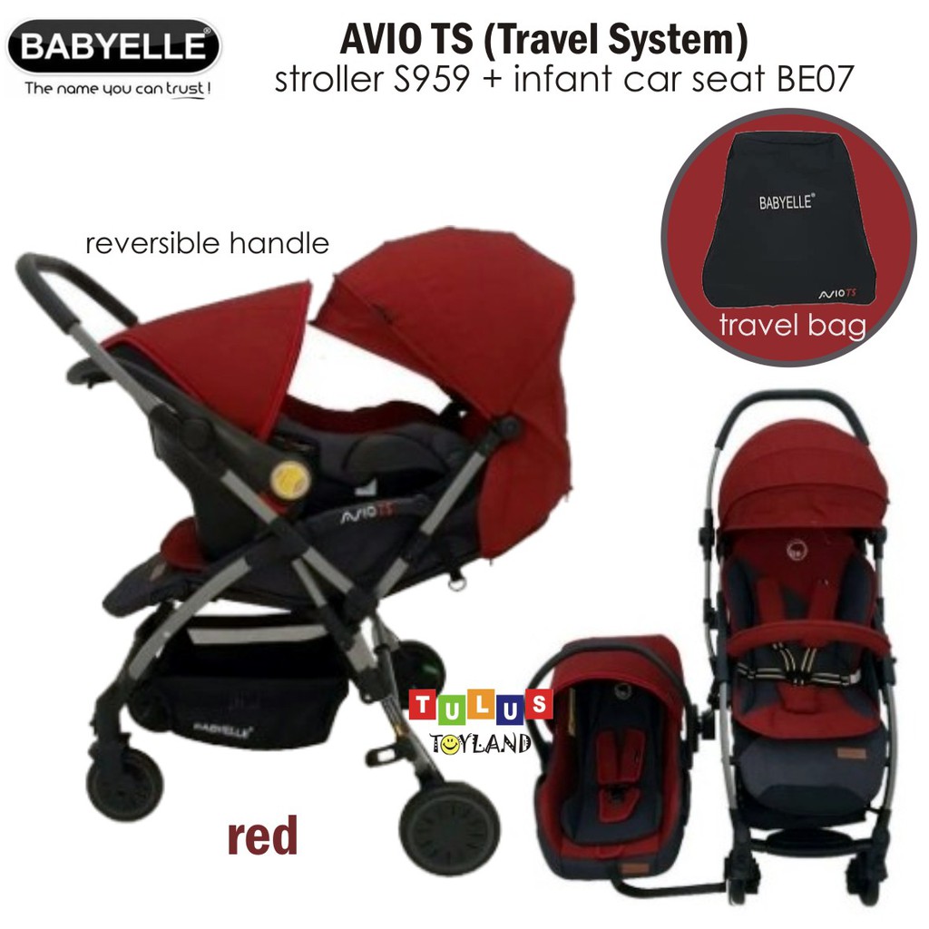 Stroller Babyelle Avio RS S939 Baby Elle AVIO TS S959 Travel System carrier Car Seat Bayi hadap Ibu