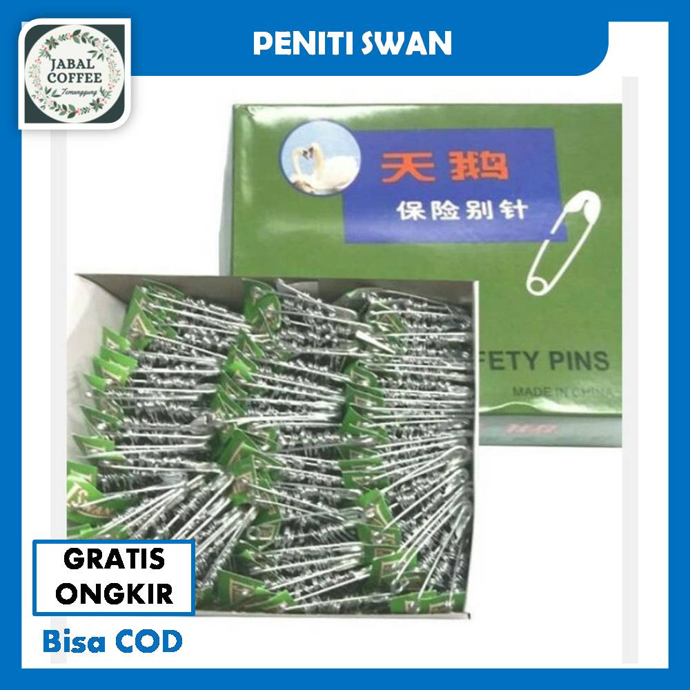 Peniti Swan Stainless Isi 12 Pcs / Peniti Swan / Peniti Set / Peniti Hijab / Peniti Jilbab J49