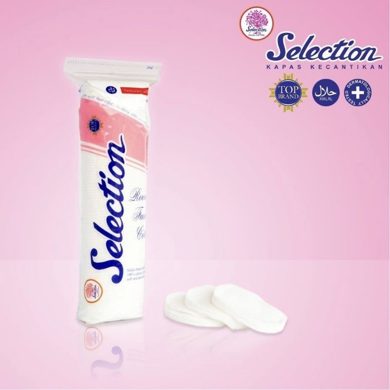 ❤Miss.Vinka❤ KAPAS SELECTION Facial Cotton (35gr / 50gr / 75gr) / Round Oval Bulat