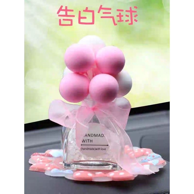 hiasan mobil balon hiasan bottle PARFUM BALON // pewangi mobil Botol Kaca Balon