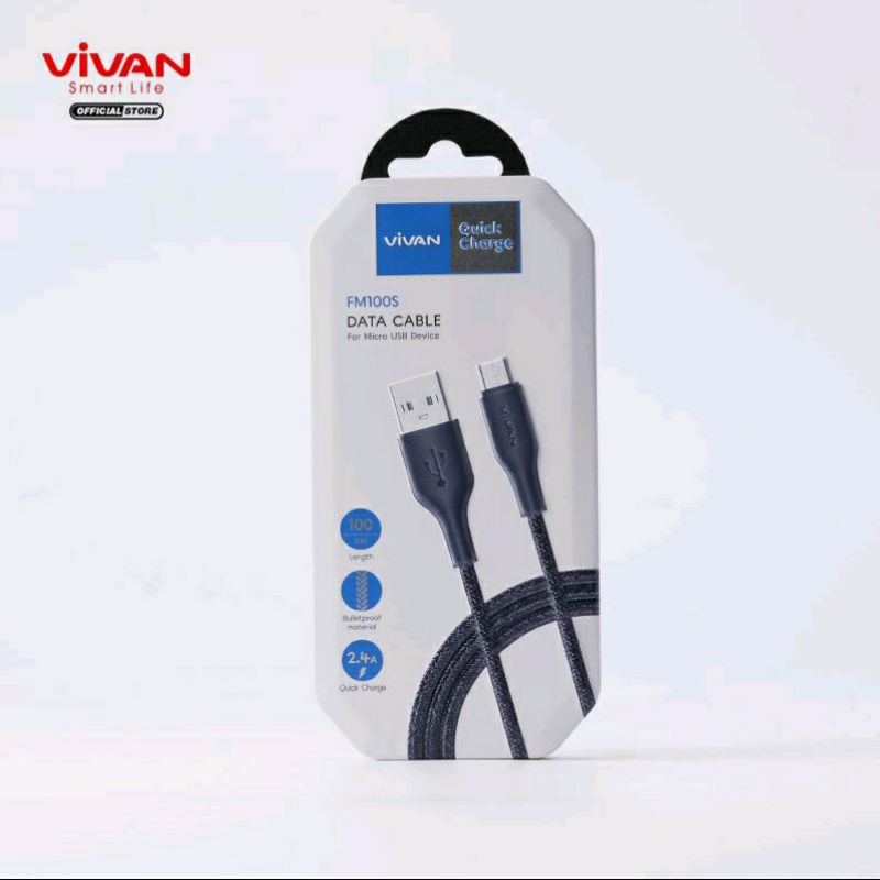 kabelCharger/kabel data/kabe USB/data cable Android/kabel FAST charging/kabel VIVAN FM100S for micro
