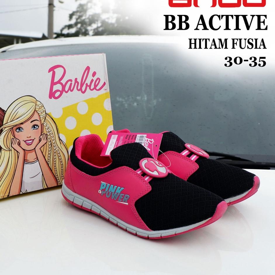 APK.26Au22p ◦ Sepatu ANDO - BARBIE ACTIVE & HK LOVERS -  size 30-35 - Sepatu slip on - sepatu sekola
