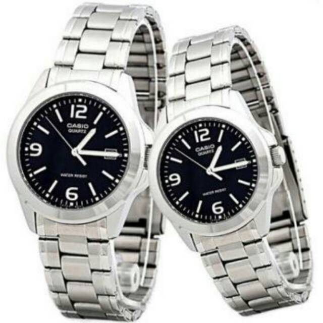 Jam Tangan Casio Original Couple Pria&amp;Wanita MTP&amp;LTP-1215A-1A (Harga Sepasang)