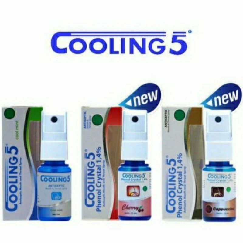 Cooling 5 spray mengobati sariawan dan bau mulut