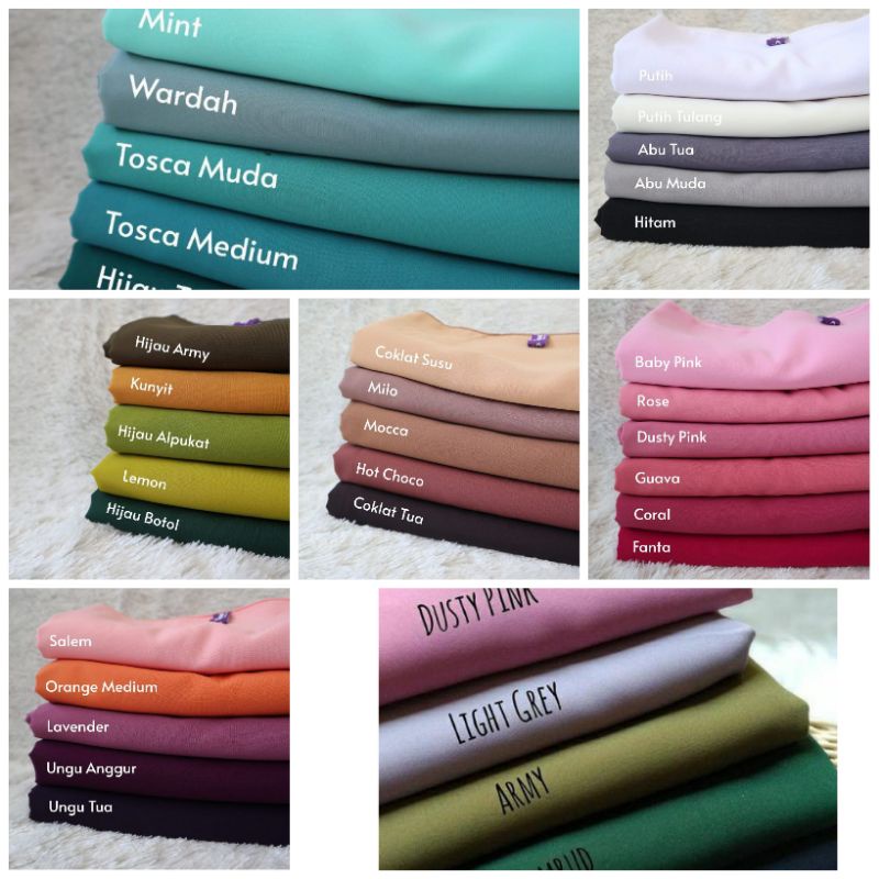 PROMO KAIN WOOLPEACH / WOLVIS /WOLFIS WOLPIS POLOS PREMIUM / HQ / GRADE A, PART 2 (per 0,5m)  bahan 