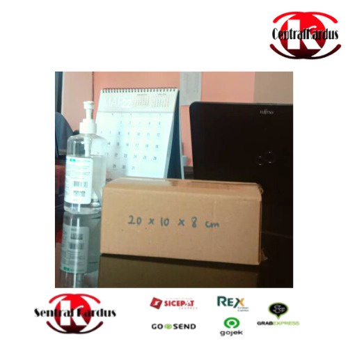 

( ISI 10 PCS)TERMURAH kardus packing cokelat polos/ KARDUS PACKING POLOS UK.20x10x8cm-centralkardus