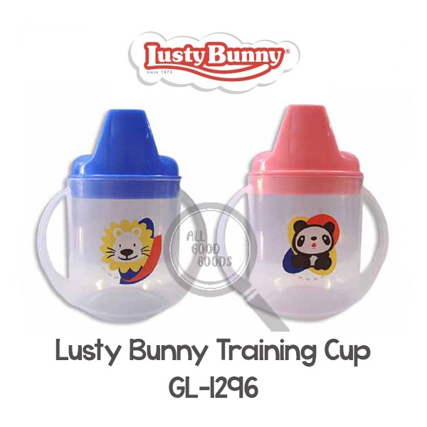 Lusty Bunny Baby Training Feeder Cup With Handle GL-1296 - Tempat Minum / Gelas / Botol Anak Bayi