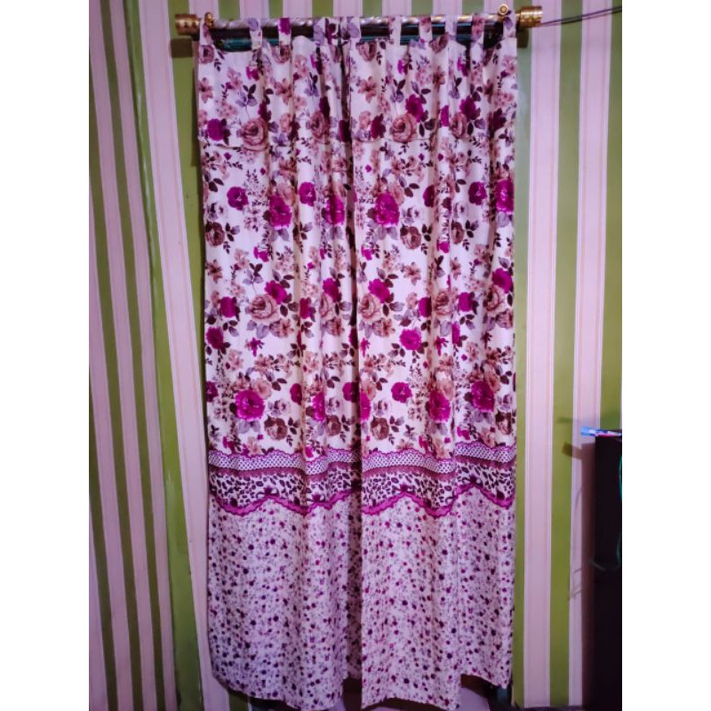 Gorden karakter || gorden minimalis || gorden pintu Shaby cream