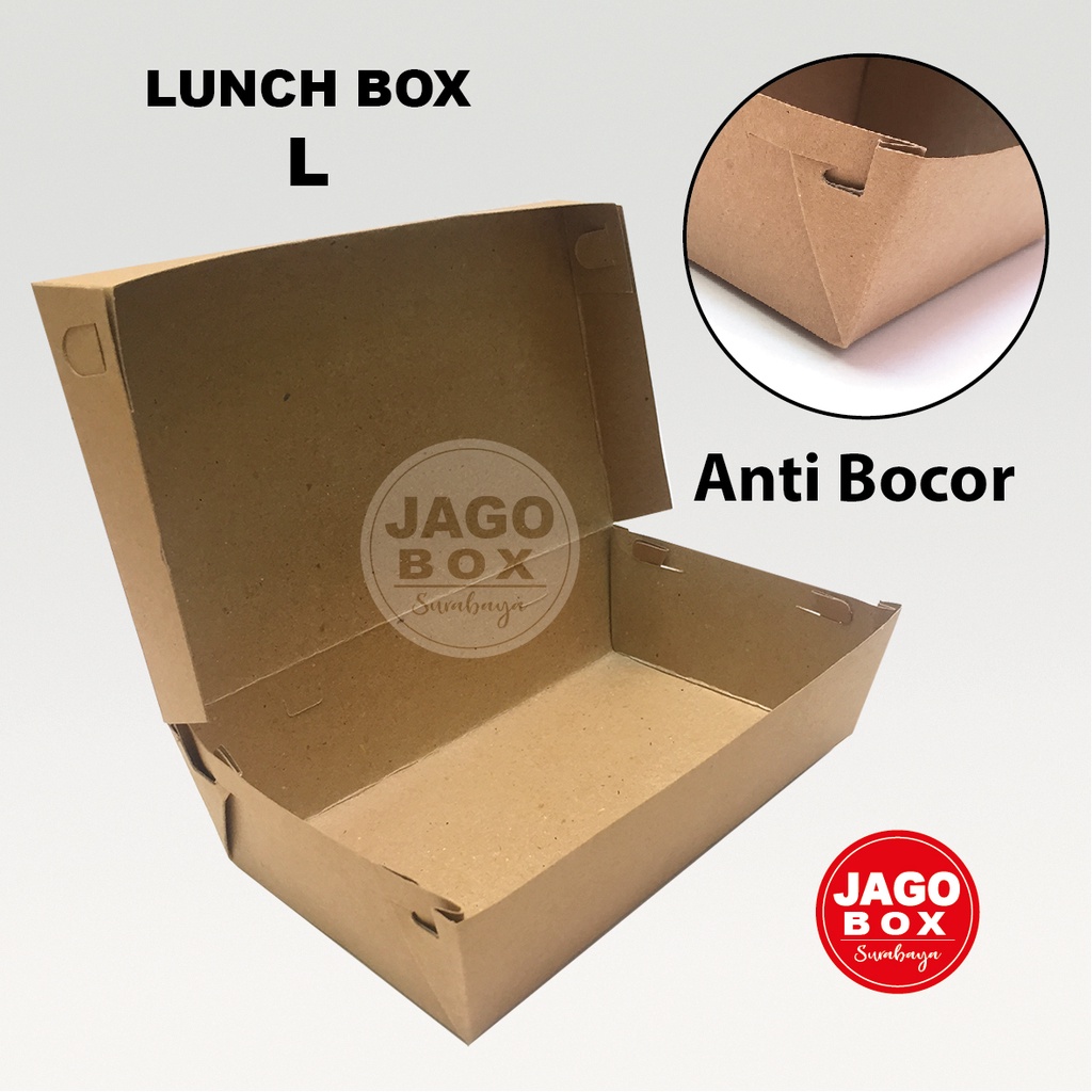 Lunch Box  L Kraft / Kemasan - Kotak Makanan Take Away