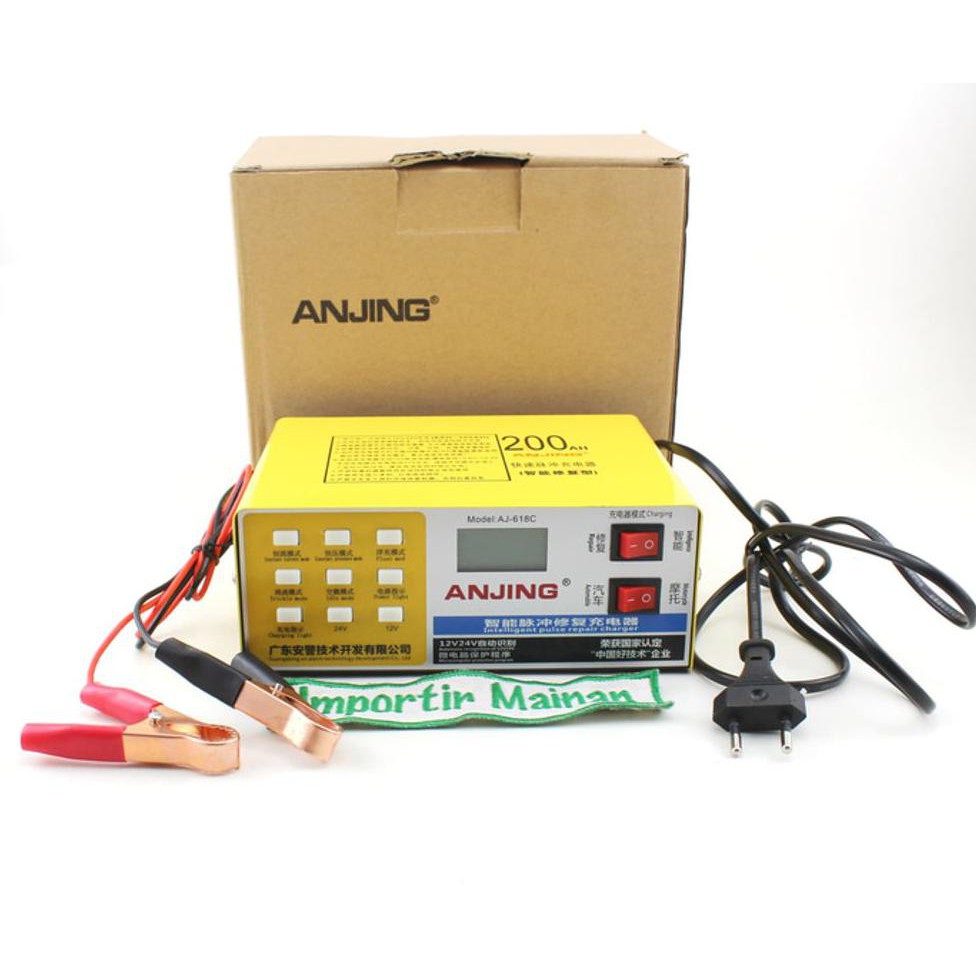 01 Charger Aki Kering 12V 24V Aj618C Aj-618C Charger Aki Kering 12V 24V Aj618C Aj-618C