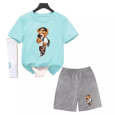 Jeco fashion set anak printing carbe bear miror selfie unisex