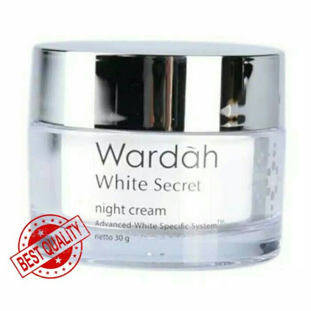 Wardah White Secret Night Cream / Wardah / Pelembab wajah / Perawatan wajah / Kecantikan