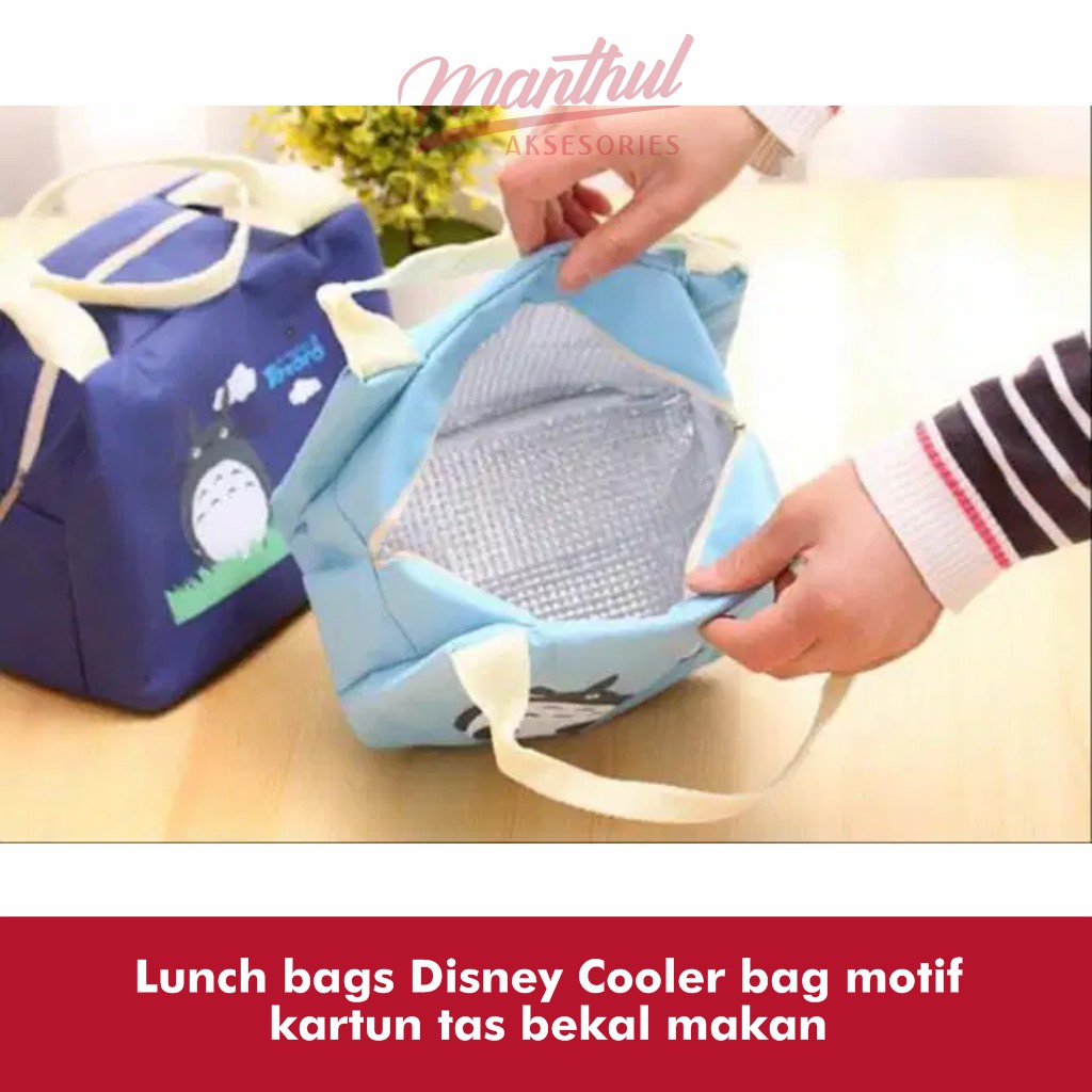 Lunch bags Disney Cooler bag motif kartun tas bekal makan