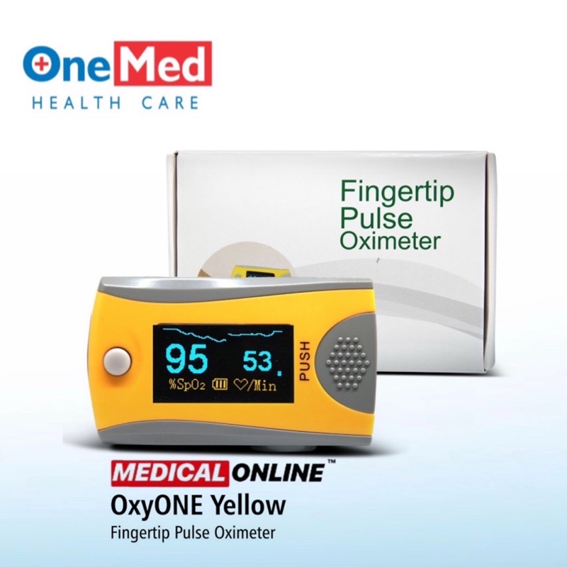 FINGER PULSE OXYMETER OXYONE OXY ONE ONEMED FINGERTIP OXIMETER SATURASI OKSIGEN MEDICAL ONLINE