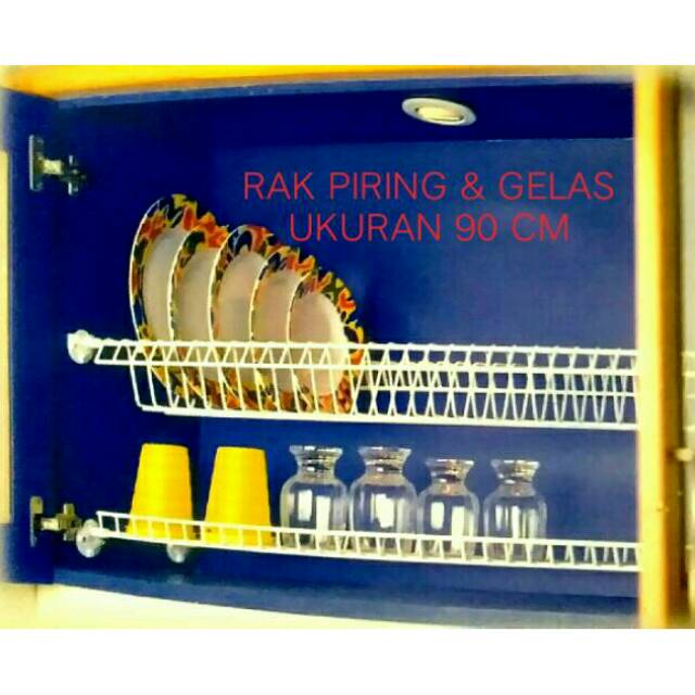 RAK PIRING & GELAS PANJANG 90 CM