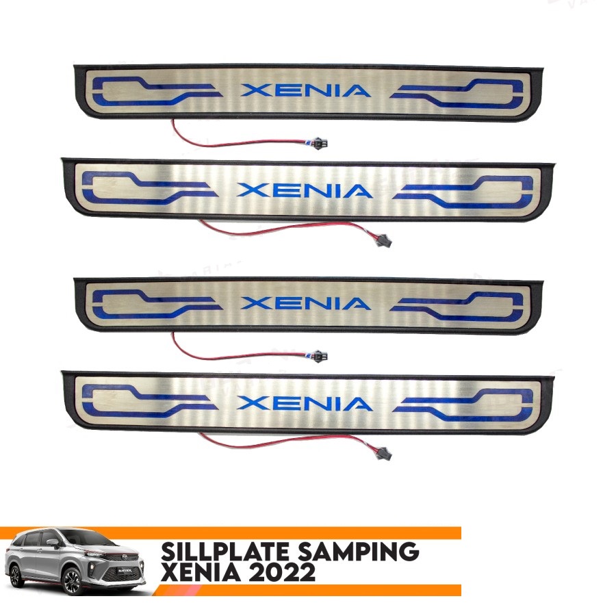 Sillplate Samping Xenia 2022 Biru LAMPU