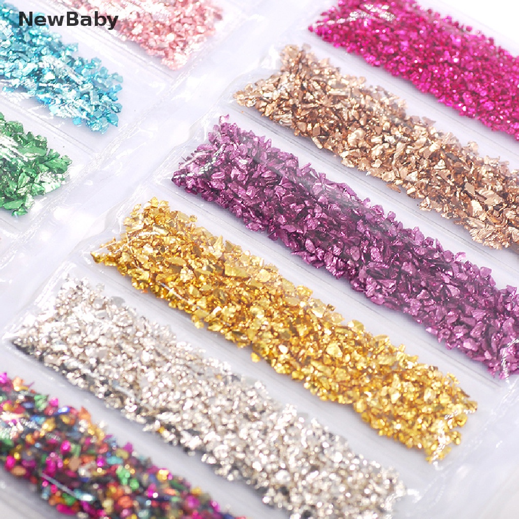 1 Set Cetakan Batu Kaca Pecah Untuk Membuat Perhiasan Nail Art