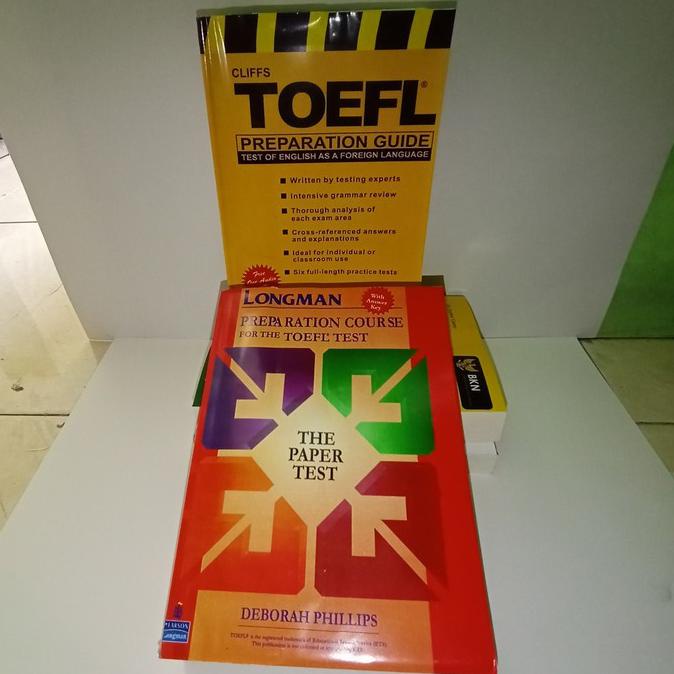 paket 2 buku clifs toefl dan longman - Best Seller