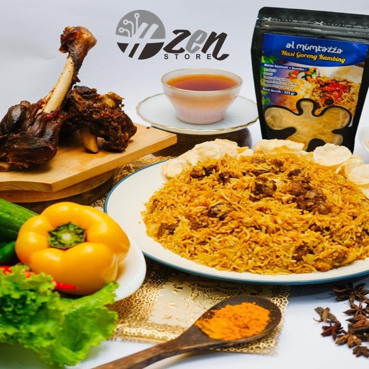 

AL MUMTAZZA BERAS BASMATI BUMBU REMPAH ALA TIMUR TENGAH Kabsah Kebuli Madhi Briyani Bukhori