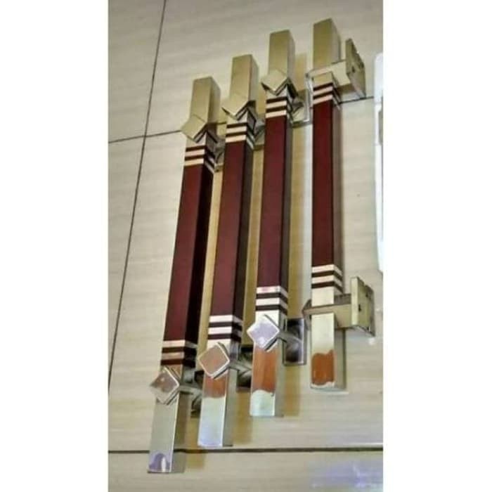 HANDLE PINTU RUMAH - GAGANG PINTU RUMAH STAINLESS KOTAK HITAM 33