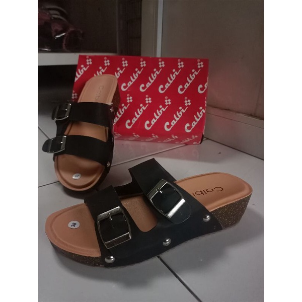 Wedges Calbi Casual Tinggi 3cm | Sandal Calbi Gasper Fashion Wanita Slop