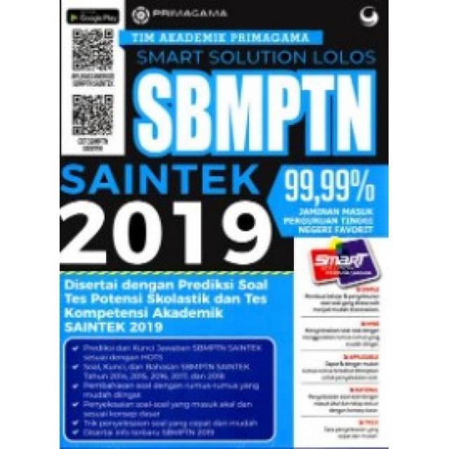 Buku Smart Solution Lolos SBMPTN Saintek 2019