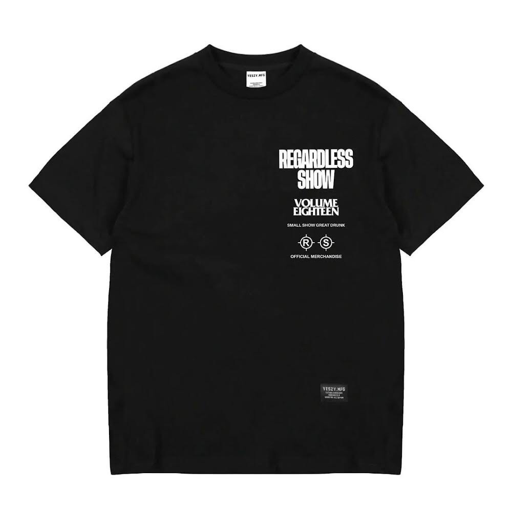 YESZY.MFG X SOUNDBOMB RECORD &quot;Regardless Show #18&quot; Black Tee