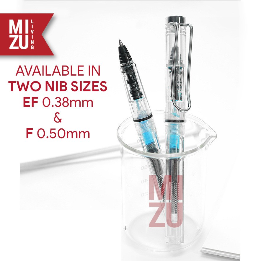 MIZU RORABO Rollerball Pen Hybrid Pen Menggunakan Fountain Pen Ink