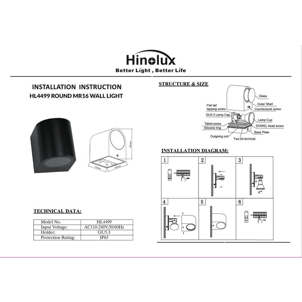 Lampu Dinding Minimalis Hias Dekorasi Taman Mewah Outdoor Indoor Awet