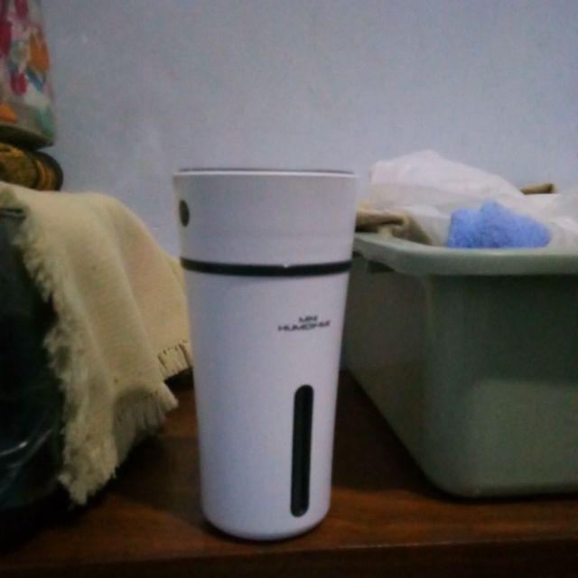 Alat Pelembab Udara Ruangan Bottle Mini Cup Humidifier Aromaterapi Lampu Tidur Ultrasonic 300ml