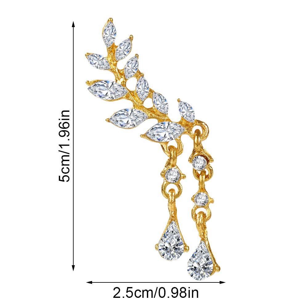 Anting Kristal Bentuk Bunga Water Drop Untuk Hadiah