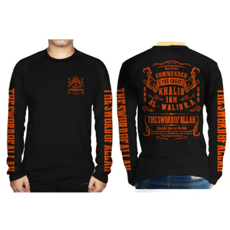 Kaos Umar Bin Khattab kaos islami islam muslim Tangan Pendek dan Tangan Panjang Dakwah-PA02